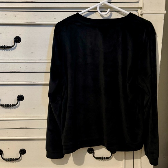 Juicy Couture Black Velour Top Women’s Size XL - Picture 3 of 9